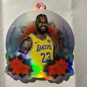 Topps Lakers Holiday Ornament with LeBron James